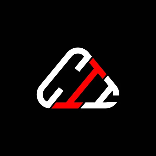 Cii Lettre Logo Design Créatif Avec Graphique Vectoriel Cii Logo — Image vectorielle