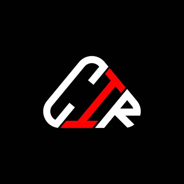 Cir Harf Logosu Tasarımı Vektör Grafik Cir Basit Modern Logo — Stok Vektör