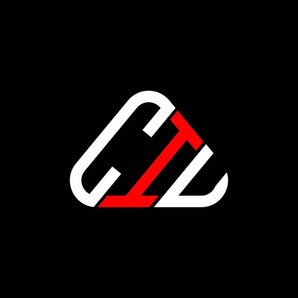 Ciu Lettre Logo Design Créatif Avec Graphique Vectoriel Ciu Logo — Image vectorielle