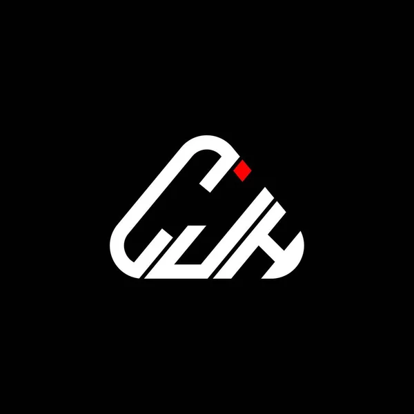 Cjh Brev Logotyp Kreativ Design Med Vektor Grafik Cjh Enkel — Stock vektor