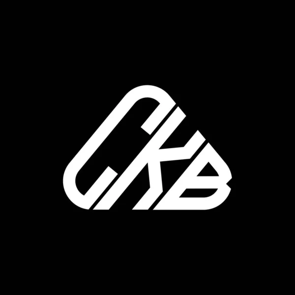 Diseño Creativo Del Logotipo Letra Ckb Con Gráfico Vectorial Logotipo — Vector de stock