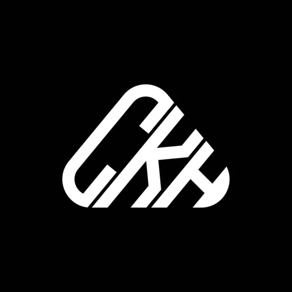 Ckh Carta Logotipo Design Criativo Com Gráfico Vetorial Logotipo Simples — Vetor de Stock
