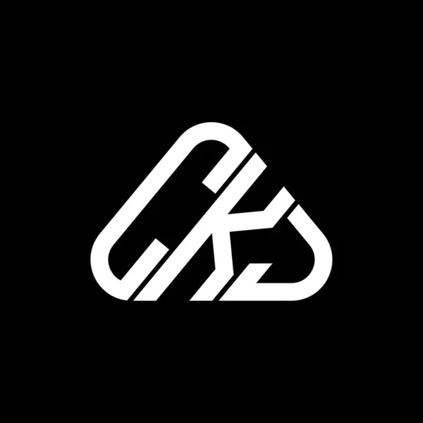 Ckj Brief Logo Kreatives Design Mit Vektorgrafik Ckj Einfaches Und — Stockvektor