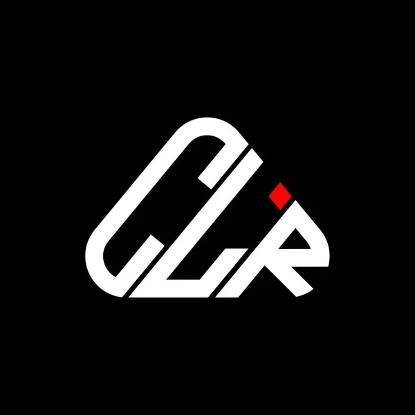 Clr Lettre Logo Design Créatif Avec Graphique Vectoriel Clr Logo — Image vectorielle