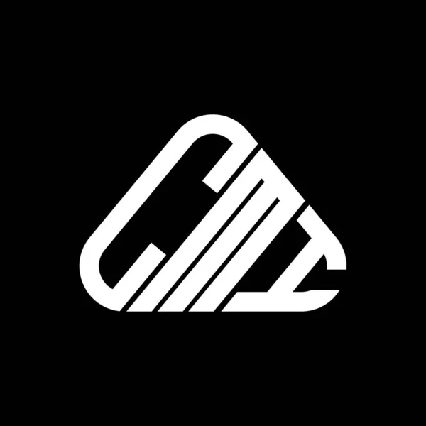 Cmi字母标志创意设计与矢量图形 Cmi简单现代的圆形三角形标志 — 图库矢量图片