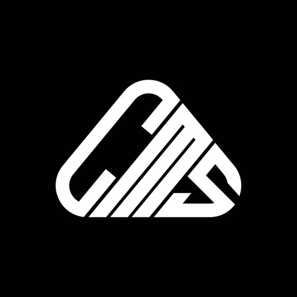 Λογότυπο Cms Letter Δημιουργικός Σχεδιασμός Διανυσματικό Γραφικό Cms Απλό Και — Διανυσματικό Αρχείο