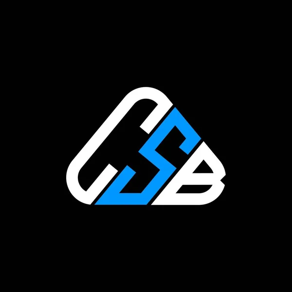 Logo Csb Design Creativo Con Grafica Vettoriale Logo Csb Semplice — Vettoriale Stock