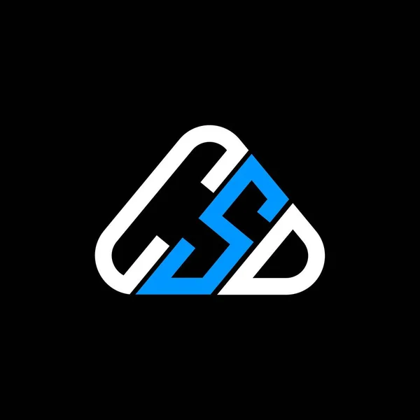 Diseño Creativo Del Logotipo Letra Csd Con Gráfico Vectorial Logotipo — Vector de stock