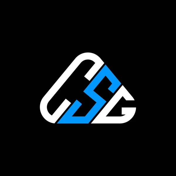Csg Brev Logotyp Kreativ Design Med Vektor Grafik Csg Enkel — Stock vektor