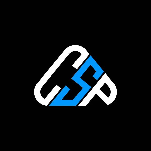 Logo Lettera Csp Design Creativo Con Grafica Vettoriale Logo Semplice — Vettoriale Stock