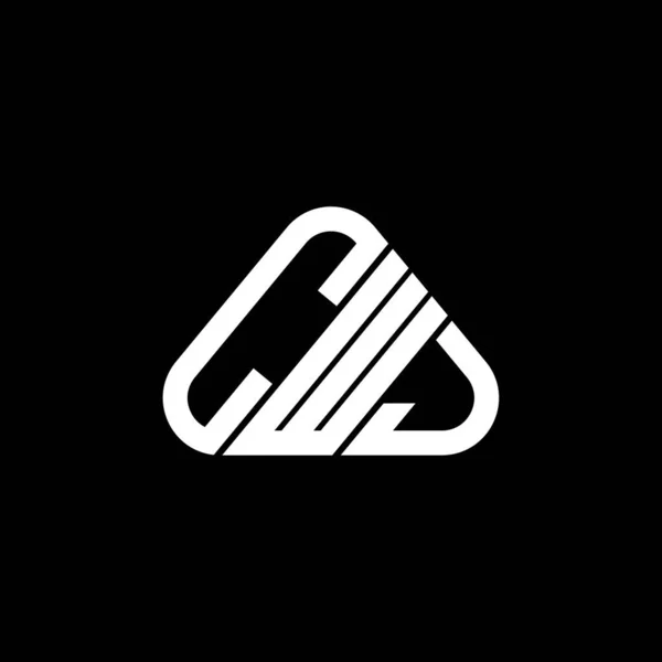 Cwj Písmeno Logo Kreativní Design Vektorovou Grafikou Cwj Jednoduché Moderní — Stockový vektor