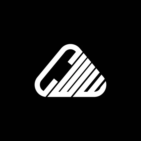 Cww Písmeno Logo Kreativní Design Vektorovou Grafikou Cww Jednoduché Moderní — Stockový vektor