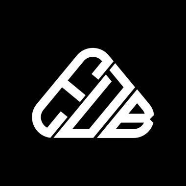 EDB harf logosu tasarımı vektör grafik, EDB basit ve modern logo yuvarlak üçgen şeklinde.
