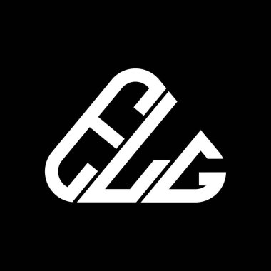 ELG harf logosu yaratıcı tasarımı vektör grafik, ELG basit ve modern logo yuvarlak üçgen şeklinde.