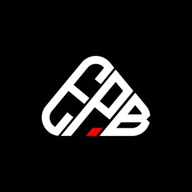 EPB harf logosu tasarımı vektör grafik, EPB basit ve modern logo yuvarlak üçgen şeklinde.