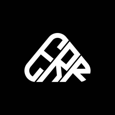 ERR harfli yaratıcı logo vektör grafik, ERR basit ve modern logo yuvarlak üçgen şeklinde.