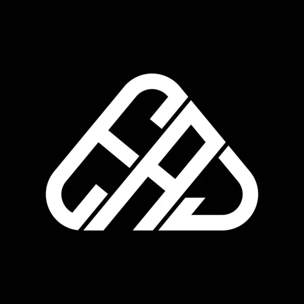 Diseño Creativo Del Logotipo Letra Eaj Con Gráfico Vectorial Logotipo — Vector de stock