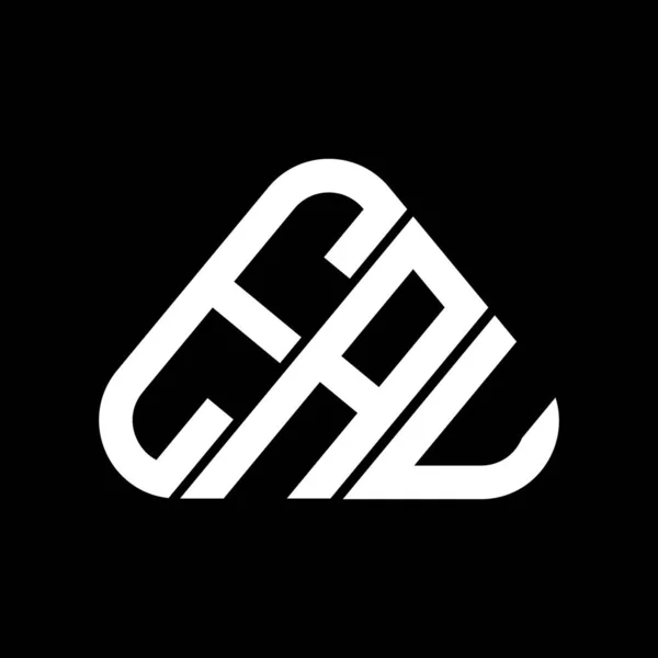 Eau Harf Logosu Tasarımı Vektör Grafik Eau Basit Modern Logo — Stok Vektör