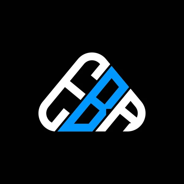 Diseño Creativo Del Logotipo Carta Eba Con Gráfico Vectorial Logotipo — Vector de stock