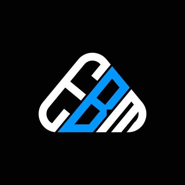 Diseño Creativo Del Logotipo Letra Ebm Con Gráfico Vectorial Logotipo — Vector de stock