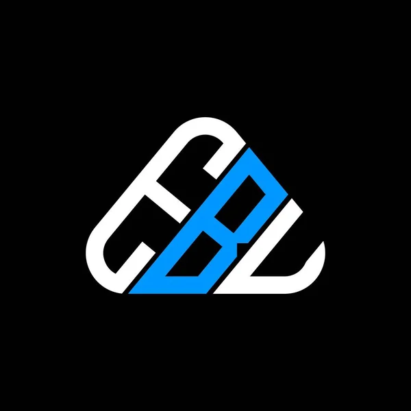 Diseño Creativo Del Logotipo Letra Ebu Con Gráfico Vectorial Logotipo — Vector de stock