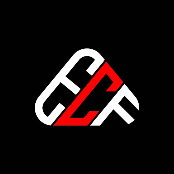 Ecf Letter Logo Kreativ Design Med Vektorgrafik Ecf Enkel Och — Stock vektor