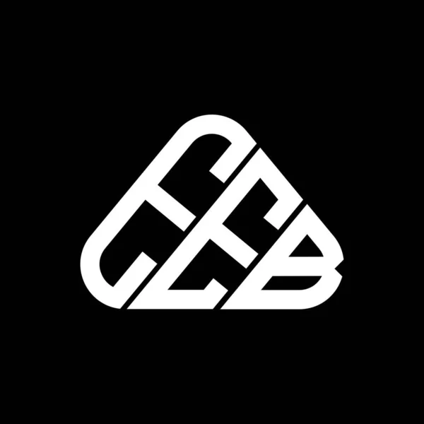 Diseño Creativo Del Logotipo Letra Eeb Con Gráfico Vectorial Logotipo — Vector de stock