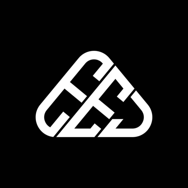 Eej 로고는 삼각형 모양의 그래픽 Eej 단순하고 현대적 로고와 창조적 — 스톡 벡터