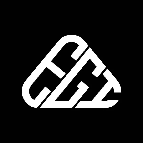Diseño Creativo Del Logotipo Letra Egi Con Gráfico Vectorial Logotipo — Vector de stock