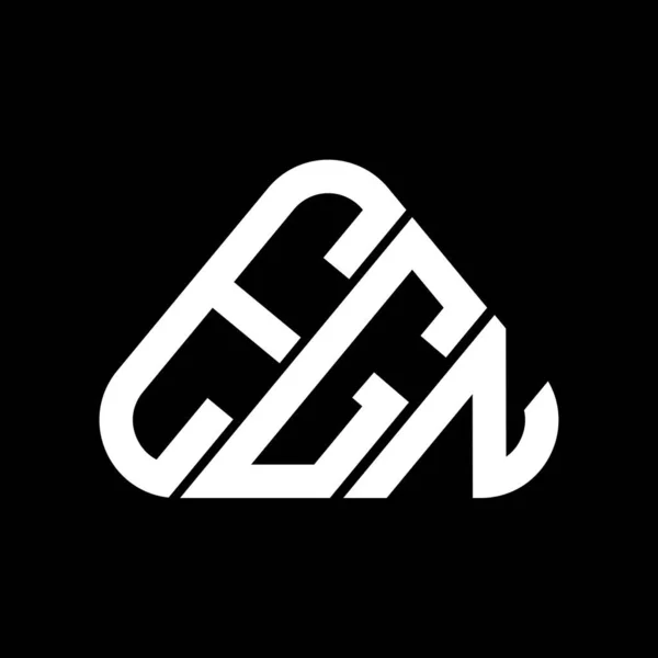 Egn Carta Logotipo Design Criativo Com Vetor Gráfico Egn Logotipo — Vetor de Stock