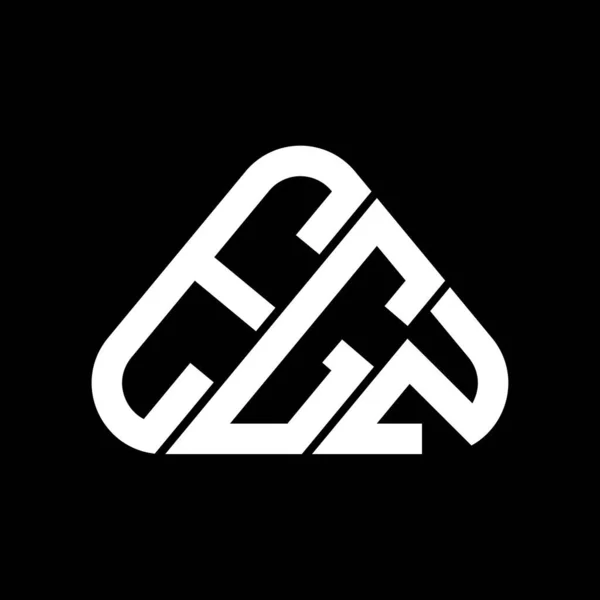 Egz Bokstav Logo Kreativ Design Med Vektor Grafik Egz Enkel — Stock vektor