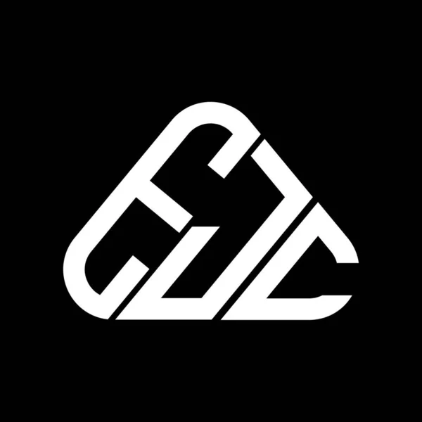 Ejc Harf Logosu Tasarımı Vektör Grafik Ejc Basit Modern Logo — Stok Vektör
