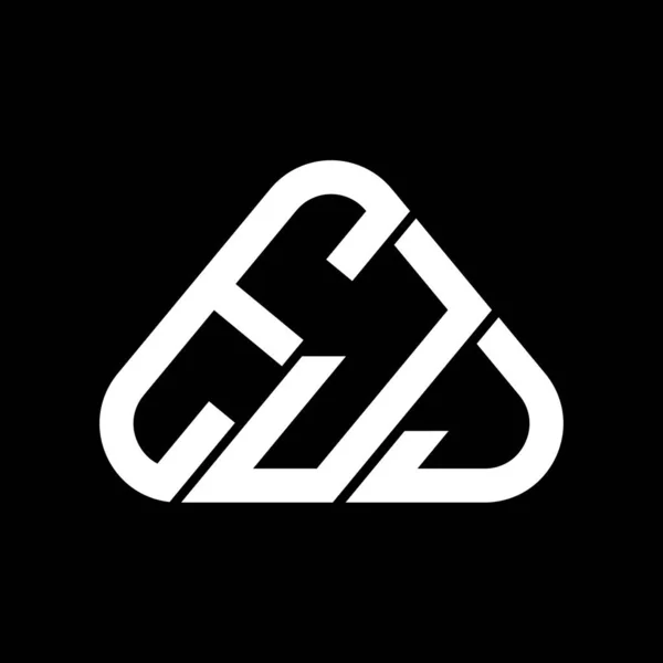 Ejj Harf Logosu Tasarımı Vektör Grafik Ejj Basit Modern Logo — Stok Vektör