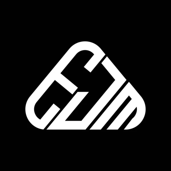 Ejm Літерний Логотип Творчого Дизайну Векторною Графікою Ejm Простий Сучасний — стоковий вектор