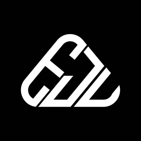 Diseño Creativo Del Logotipo Letra Eju Con Gráfico Vectorial Logotipo — Archivo Imágenes Vectoriales