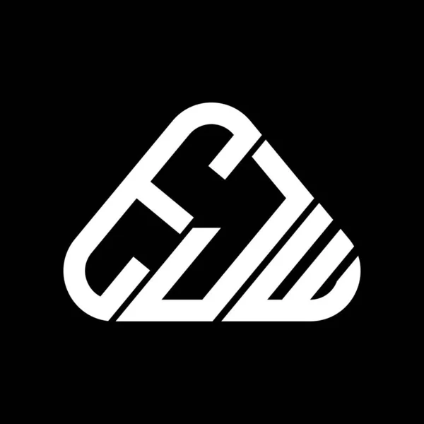 Diseño Creativo Del Logotipo Letra Ejw Con Gráfico Vectorial Logotipo — Archivo Imágenes Vectoriales