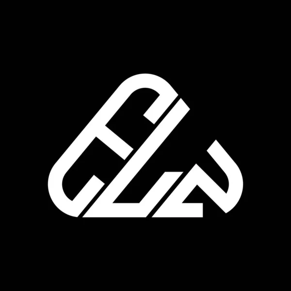 Tvorba Loga Elz Písmen Vektorovou Grafikou Jednoduché Moderní Logo Elz — Stockový vektor