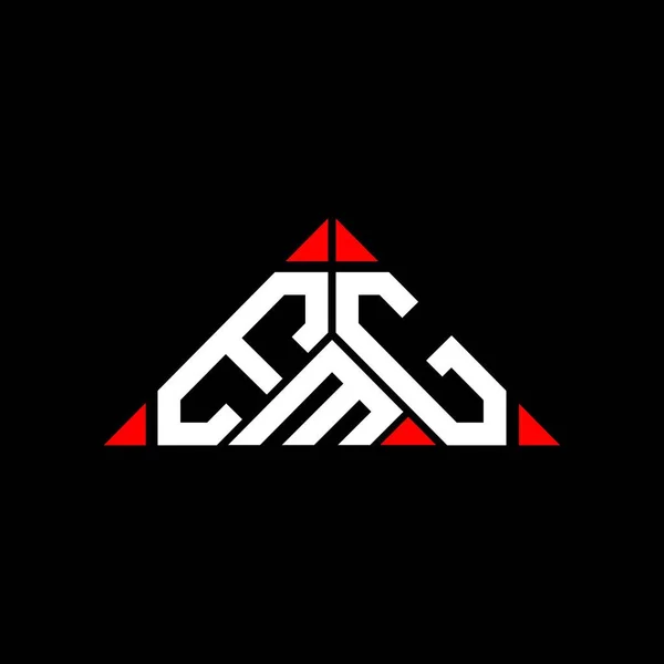 Emg Literă Logo Design Creativ Grafică Vectorială Emg Logo Simplu — Vector de stoc