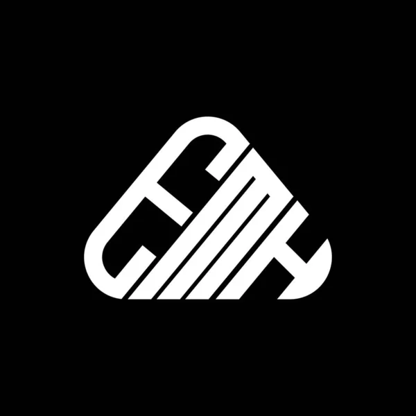Emh Harf Logosu Yaratıcı Tasarımı Vektör Grafik Emh Basit Modern — Stok Vektör