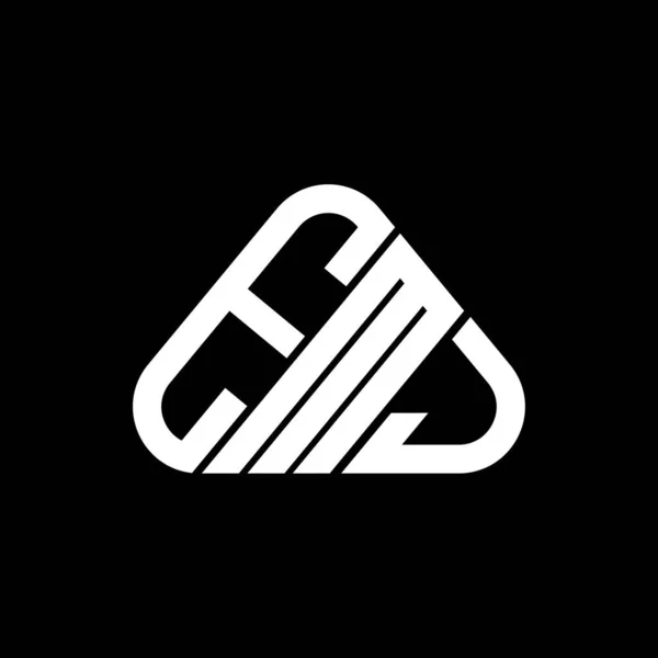 Emj Letter Logo Creatief Ontwerp Met Vector Grafische Emj Eenvoudige — Stockvector