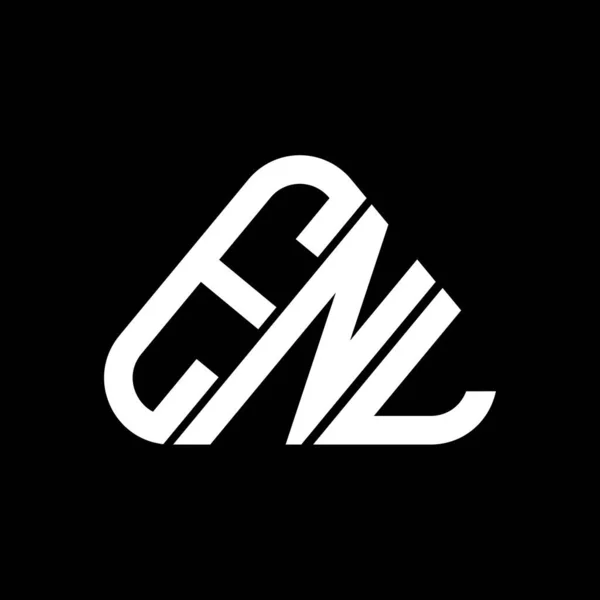 Enl Letter Logo Creatief Ontwerp Met Vector Grafische Enl Eenvoudige — Stockvector