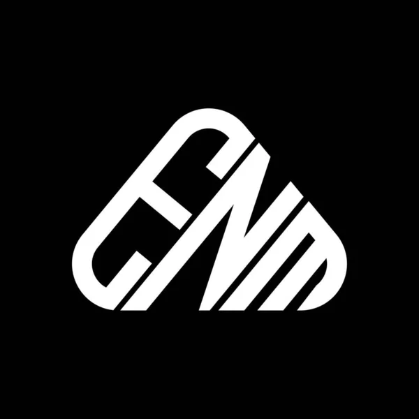 Logo Lettera Enm Design Creativo Con Grafica Vettoriale Logo Enm — Vettoriale Stock