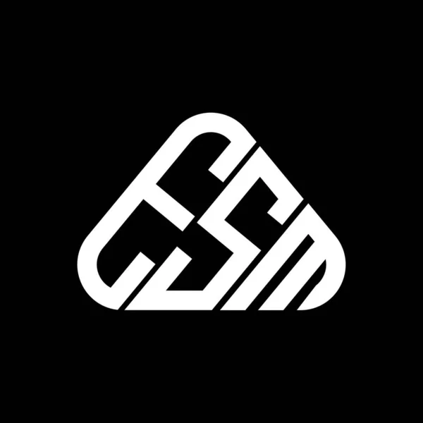 Esm Letter Logo Creatief Ontwerp Met Vector Grafische Esm Eenvoudige — Stockvector