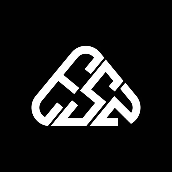Esz Harfli Yaratıcı Logo Vektör Grafik Esz Basit Modern Logo — Stok Vektör
