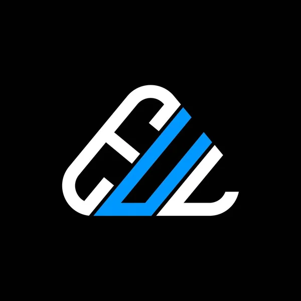 Eul Harf Logosu Tasarımı Vektör Grafiği Eul Basit Modern Logosu — Stok Vektör