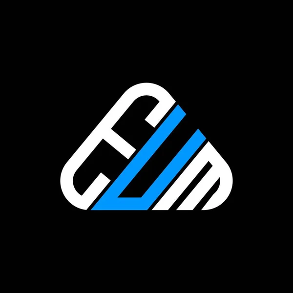 Eum Harfli Yaratıcı Logo Vektör Grafiği Eum Basit Modern Logosu — Stok Vektör