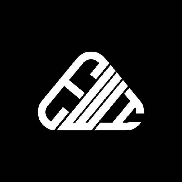 Ewi Písmeno Logo Kreativní Design Vektorovou Grafikou Ewi Jednoduché Moderní — Stockový vektor