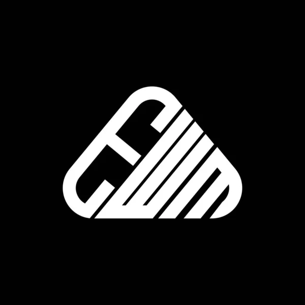 Ewm Logo Creatief Ontwerp Met Vector Grafische Ewm Eenvoudige Moderne — Stockvector