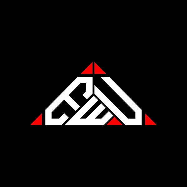 Креативный Дизайн Логотипа Ewu Векторной Графикой Простой Современный Логотип Ewu — стоковый вектор