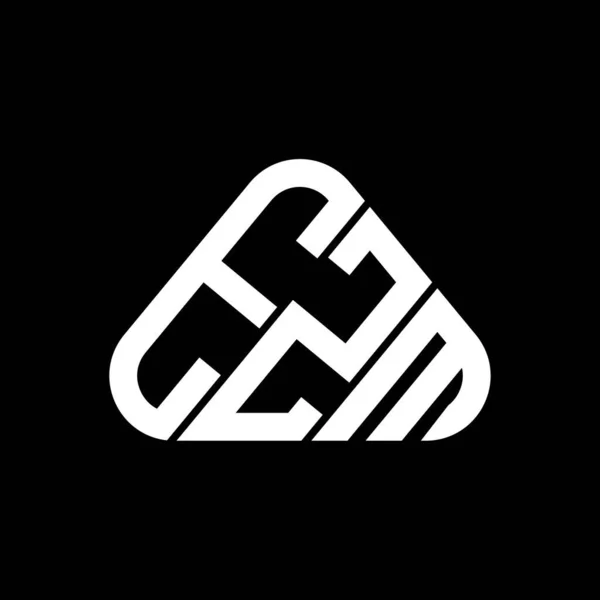 Ezm Carta Logotipo Design Criativo Com Gráfico Vetorial Ezm Logotipo — Vetor de Stock